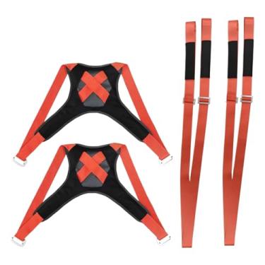 Imagem de Cintas Para Levantamento De Móveis | Suporte de Elevação para 2 Pessoas com Apoio de Antebraço | Cintas Resistentes e Portáteis 400 kg Para Transporte de Eletrodomésticos Móveis Colchão Rack de Teto C