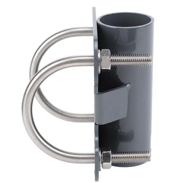 Imagem de Suporte de Tubo de Mastro de Antena, Braçadeira de Parafuso Em U Suporte de Montagem de Antena para Adaptador de Tubo Starlink V2, Poste de Telhado de Aço Inoxidável Suporte Em U