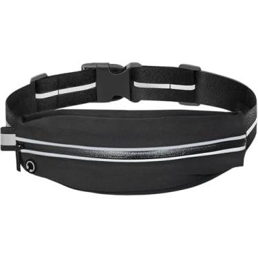Imagem de Jueachy Cintos de corrida para mulheres, pochete à prova d'água, bolsa de cintura para corrida, suporte de telefone, cinto esportivo ajustável para dinheiro com porta de fone de ouvido