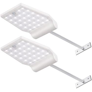 Imagem de InnoGear Arandelas de parede com poste de montagem para ambientes externos, detector de movimento, iluminação de segurança para celeiro, varanda, 2 unidades