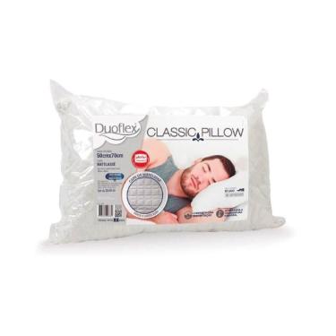 Imagem de Travesseiro Espuma Classic Pillow Cl1100 C/ Capa Matelassê P/fronha (50x70) - Duoflex
