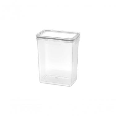 Imagem de Pote Hermético 950 Ml Retangular Plástico Cor Natural Linha Hug Coza Natural Coza