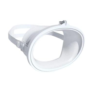 Imagem de Colaxi Óculos de mergulho máscara de natação antiembaçante portátil grande angular óculos subaquáticos formato oval, Moldura Pp Branca