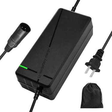 Imagem de XIUWK Carregador Super Rápido De 54,6 V 3 A/5 A Para Bateria Lítio 48 V, Sem Adaptador, Com 7 Tipos Plugues Escolher, Mais Seguro. Compatível Maioria Dos Plugues. Sistema Resfriamento (Plugue Cannon