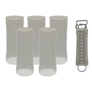 Imagem de Poolzilla Pacote Com 5 Capas De Mola Para Cobertura Segurança Piscina, Feitas Vinil, Protegem Molas E Decks Contra Arranhões