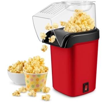 Imagem de Mini Pipoqueira El?trica 1200W por Ar Quente, Sem ?leo, Pipoca Saud?vel, 110V, Compacta, R?pida, F?cil de Usar, M?quina de Pipoca
