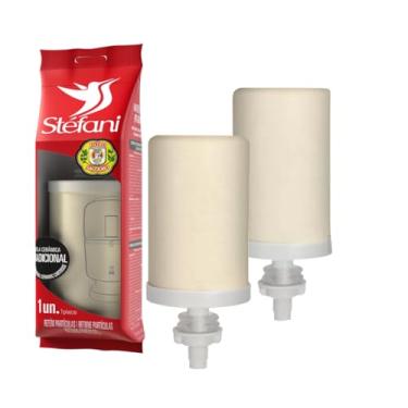 Imagem de Kit 2 Vela Cerâmica Tradicional Original, Refil Pedra Para Filtro de Água de Barro São João, Filtragem por Gravidade, Branca, Stéfani, Purificador de Água