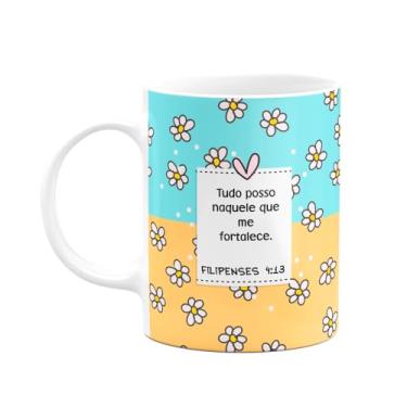 Imagem de JPS INFO, Caneca Religiosa Vers?culos - Filipenses 4:13-325ml