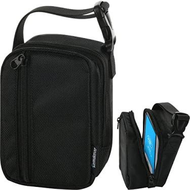 Imagem de Homakover Caixa De Terminais Quadrada, Compatível Com Adaptador E Cabo Alimentação, Rolos Papel Para Recibos Hub, Bolsa Transporte À Prova D'Água Proteção Do Leitor, Estojo Viagem Protetor Anti-Risc