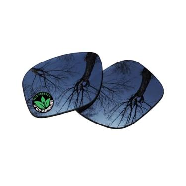 Imagem de Raydi Lentes de reposição de policarbonato para óculos de sol quadrados RayBan RB4202 55 mm - Espelho cromado preto - Polarizado