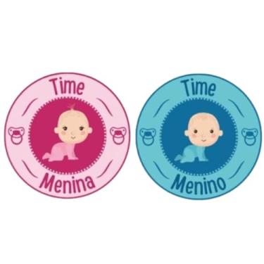 Imagem de 50 Adesivos Chá Revelação, Chá De Bebê Várias Opções F:206 (Modelo 1)