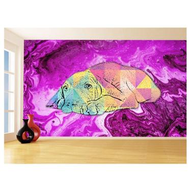 Imagem de Papel De Parede 3D Animais Pop Art Cachorro Pet 3,5M Pxa221