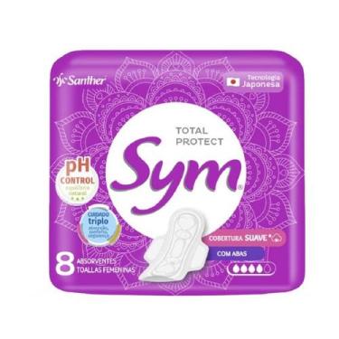 Imagem de Absorvente Sym Total Protect Com Abas 8 unidades Suave
