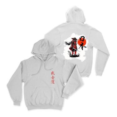 Imagem de Moletom Canguru Unissex Samurai Armadura Yoroi Blusa Streetwear algodã