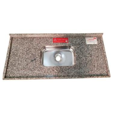 Imagem de Pia de Cozinha Granito 120 Cm Itabira Standard Cuba Simples - L.A PIAS