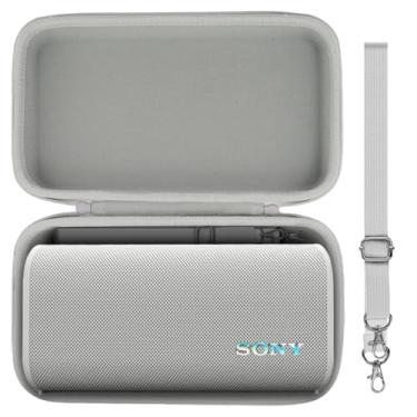 Imagem de co2CREA Capa rígida de substituição para alto-falante Bluetooth portátil sem fio Sony ULT Field 3 (capa branca)