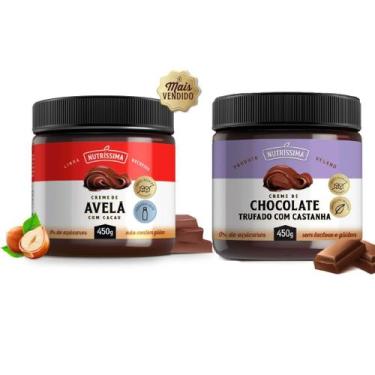 Imagem de Creme De Avelã com Cacau e Chocolate Trufado Nutríssima 450g