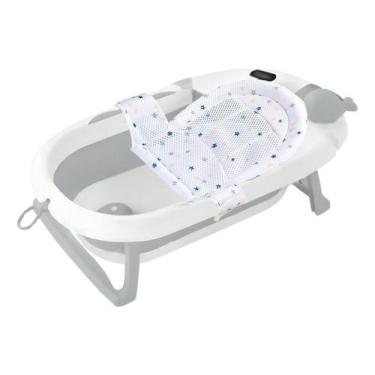 Imagem de Banheira Para Bebê Com Rede Segura E Ergonômica Inclusa - Tibaby, Bran