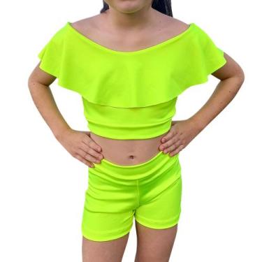 Imagem de Conjunto Infantil Feminino Top Ciganinha E Shorts - Ótima Confecções, 