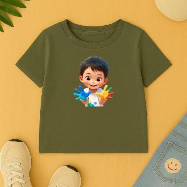 Imagem de Camiseta Unissex Infantil Estamp Meninino Autista Escola Creche Respei