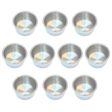 Imagem de SEETOOOGAMES Porta-copos jumbo de aço inoxidável de 9 cm, 10 peças
