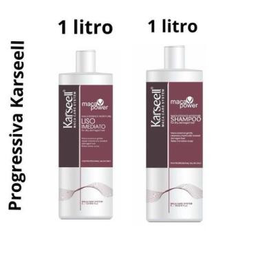 Imagem de Kit Progressiva Karseell 1L  Liso Imediato Original (Shampoo + Gloss) 