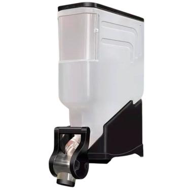 Imagem de Dispenser Avulso 1 Módulo 35 Litros ou 15 Kilos Armazenamento Ração Grãos Cereais Preto Graviton