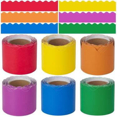 Imagem de Acabamento em quadro de avisos da sala de aula WEDTYGH 196,8 pés Rainb