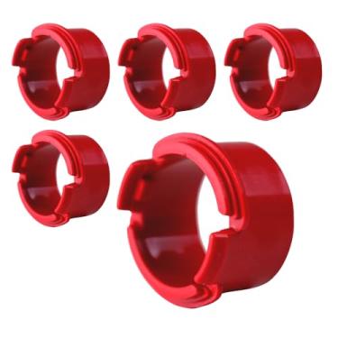 Imagem de Kit 5 Peças Adaptador Ligação Condulete 4x2 E Eletroduto 3/4 (Vermelho)