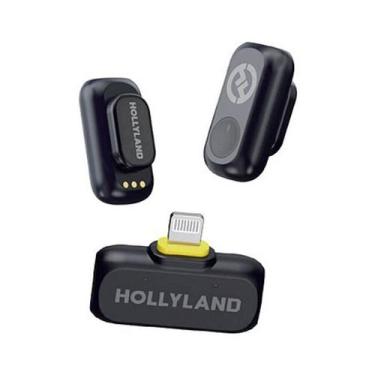 Imagem de Microfone de Lapela sem fio Wireless Hollyland Lark A1 Mini Duo Lightn