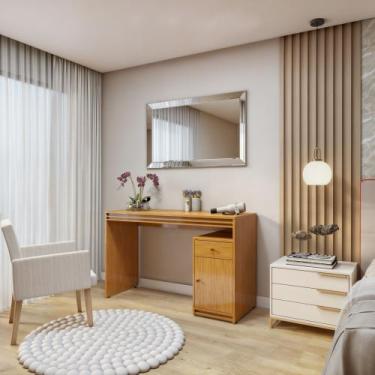 Imagem de Penteadeira 1 Porta 1 Gaveta 100% MDF Sem Espelho Charlotte - Mavaular