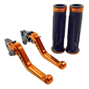 Imagem de Kit Manopla Manete Esportivo Xt660r Xt 225 Tdm 225 Dt 200 - Stark Race