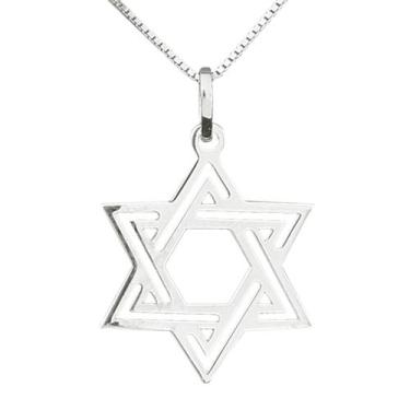 Imagem de Colar Estrela de Davi Coleção Religiosos em Prata 925 - Sam Joias