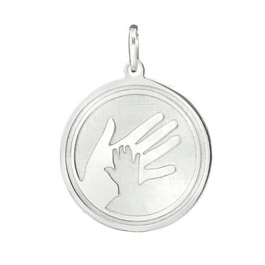 Imagem de Pingente Mão Mãe e Filho Coleção Maternidade em Prata 925 - Sam Joias