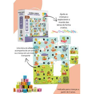 Imagem de Quebra-Cabeça Alfabeto Divertido Babebi Primeira Infância