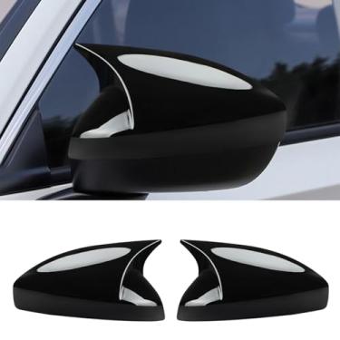 Imagem de DLOVEG Protetor de capa de espelho traseiro compatível com Honda Civic 2022 2023 2024 2025 acessórios retrovisor para Civic 2022 2023 2024 2025 capa de espelho decoração exterior preto brilhante