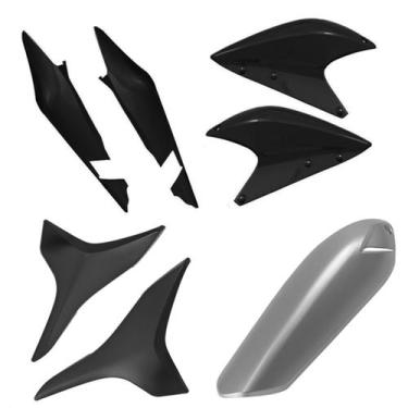 Imagem de Kit Carenagem 4 Peças Cromo Forte Moto Honda XRE 300 2010 a 2012 Subst