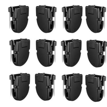 Imagem de YTUONIG 12 peças de clipes de cubículo, acessórios de painel de tecido, painel de divisória, clipe de parede, fotos de escritório, para anotações, tamanho padrão, acessórios de organização de espaço