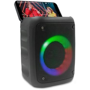 Imagem de caixa de som bluetooth caixinha de som usb com led alto-falantes com excelentes graves e aguados