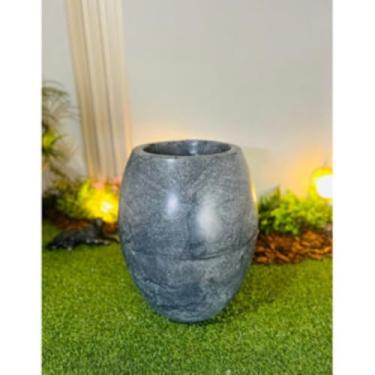 Imagem de Vaso em planta em polietileno oval liso 50x30x22cm(Grafite Premium)