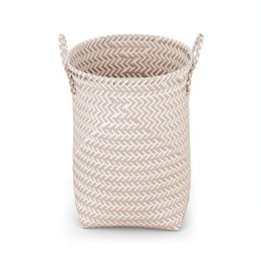 Imagem de Oikos - Cesto Tramado Alto com Alças 40cm de Plástico