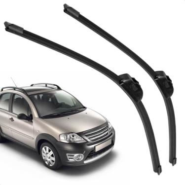 Imagem de Par Palheta Dianteira Limpadora De Para Brisa C3 2003 A 2012 De Silicone