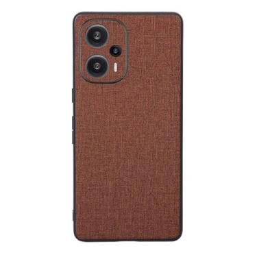 Imagem de Capas Compatível com Xiaomi Redmi Note 12 turbo,Design de padrão de tela,Pproteção completa de 360°,Pplástico macio,Proteção contra queda-Brown