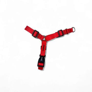 Imagem de Peitoral Y Antipuxão para cachorros Vermelho - ZoioPirata, P