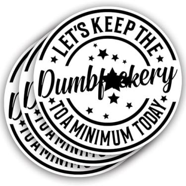 Imagem de (3 peças) Adesivo Let's Keep The to A Minimum Today com frases engraçadas citações sarcasmo bem-humorado anti-social vinil decalque adesivos para copo laptop Kindle garrafas de água livros telefone
