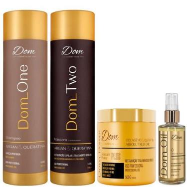 Imagem de Progressiva Dom Cosméticos One Two Professional Mascara Óleo - Dom Cos