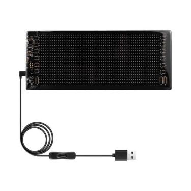 Imagem de Painel De Pixels De Matriz LED RGB Flexível USB 5V Sinal De Carro Cont
