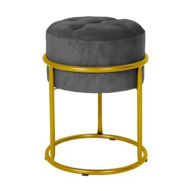 Imagem de Kit 2 Puff Modelo Argola Para Descanço de Pés Com Acabamento em Veludo Para Centro e Canto De Sala e Quarto - Delta Decor