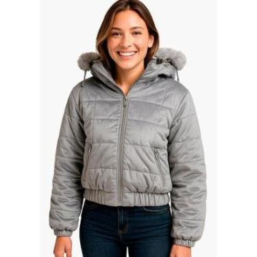 Imagem de Jaqueta Dupla Face Peluciada La'Oase Feminina Capuz Removível Feminino-Feminino