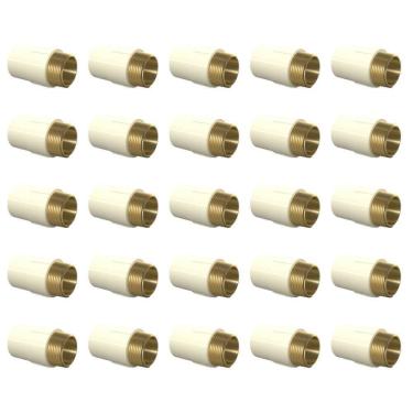 Imagem de Kit 25 Unidades Conector 28Mm X 1 Cpvc Aquatherm Tigre